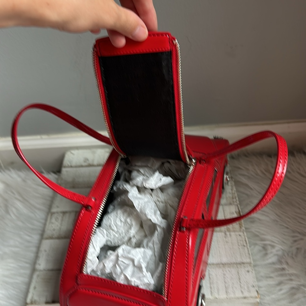 nwt kate spade rose colored glasses red car novelty bag - Picture 12 of 16